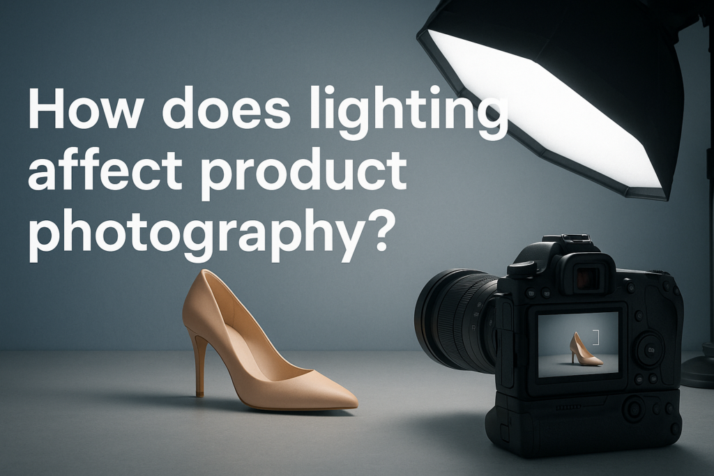 How does lighting affect product photography