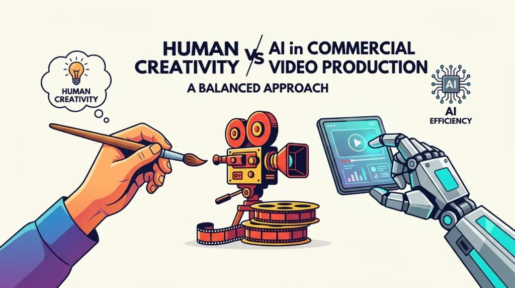 Human creativity vs AI video production