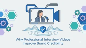 Professional interview videos for brand credibility